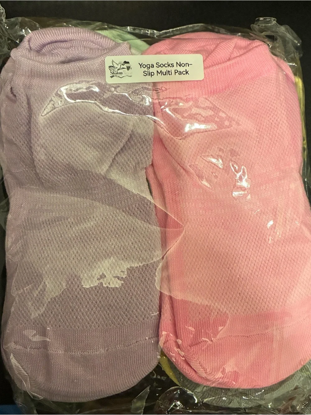Yoga Socks Non-Slip 10qty Multi Pack - Multicolor